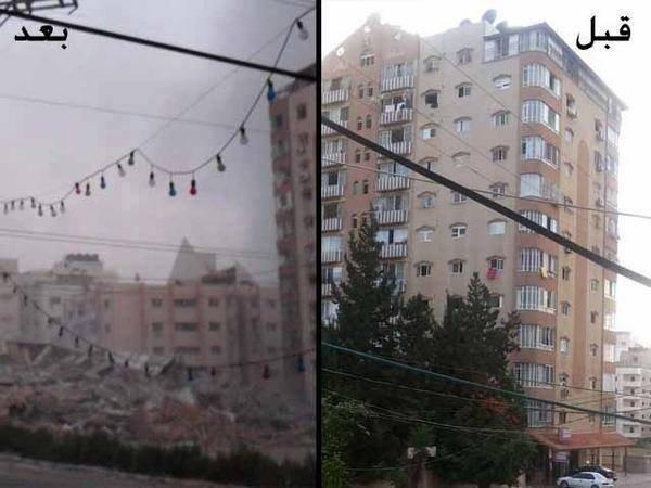 بالفيديو ... طائرات الاحتلال تدمر برج "الظافر 4" المكون من 14 طابقا بالفيديو ... طائرات الاحتلال تدمر برج "الظافر 4" المكون من 14 طابقا
