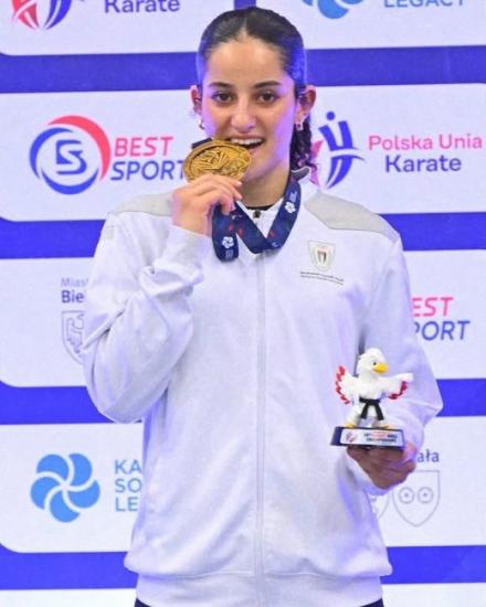 مريم بشارات تتصدر التصنيف العالمي للكاراتيه مريم بشارات تتصدر التصنيف العالمي للكاراتيه
