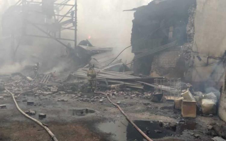 مقتل 15 شخصاً بحريق مصنع متفجرات في روسيا