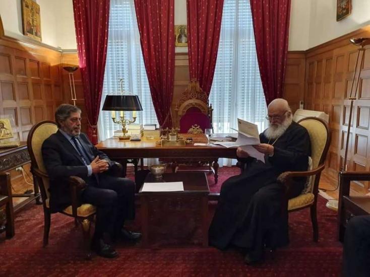 السفير طوباسي يلتقي غبطة رئيس اساقفة أثينا و عموم اليونان