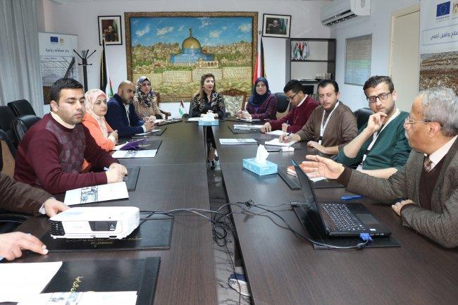 صندوق درء المخاطر والتامينات الزراعية يجتمع مع رئيس الطاقم الفني في المجلس الفلسطيني الأعلى للبناء الأخضر