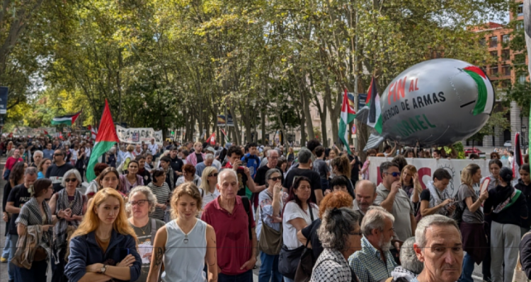 مظاهرات في مدن إسبانية عدّة تضامناً مع فلسطين مظاهرات في مدن إسبانية عدّة تضامناً مع فلسطين