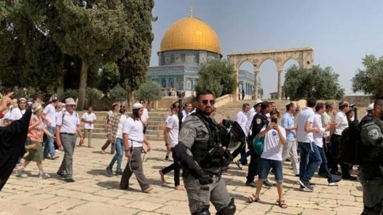 عشرات المستوطنين يقتحمون المسجد الأقصى المبارك عشرات المستوطنين يقتحمون المسجد الأقصى المبارك