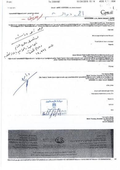 بالوثائق.. وزارة الصحة: إسرائيل طالبتنا بتكلفة علاج عائلة دوابشة بالوثائق.. وزارة الصحة: إسرائيل طالبتنا بتكلفة علاج عائلة دوابشة