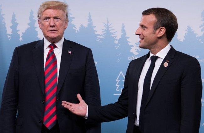 ترامب يصف الرئيس الفرنسي بـ"الغباء"