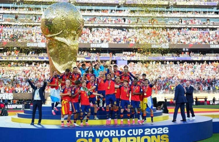 منتخب إسبانيا يفوز بلقب بطل كأس العالم 2026 منتخب إسبانيا يفوز بلقب بطل كأس العالم 2026