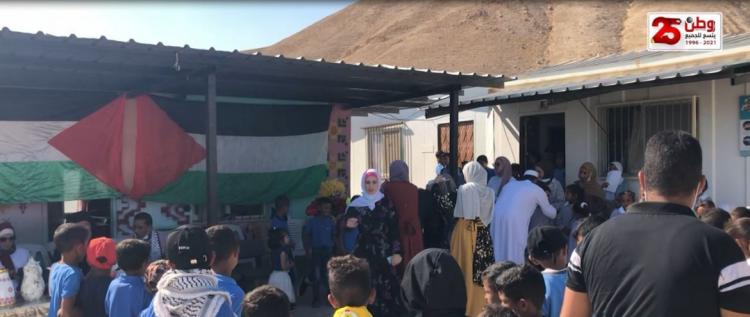 منظمة البيدر للدفاع عن حقوق البدو تنظم يوماً ترفيهيا لأطفال التجمع البدوي " عرب المليحات و الكعابنة "