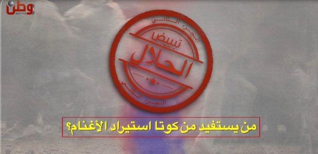 تحقيق استقصائي لوطن وأمان " تبييض الحلال " ، من يستفيد من كوتا استيراد الاغنام ؟ تحقيق استقصائي لوطن وأمان " تبييض الحلال " ، من يستفيد من كوتا استيراد الاغنام ؟