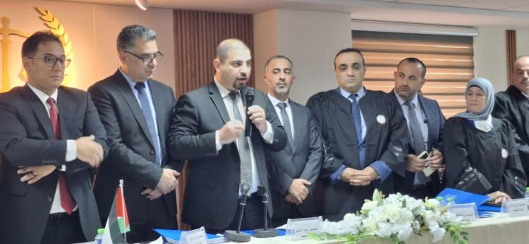 نقابة المحامين تختتم المسابقة الأولى للمرافعات الصورية وتعلن المراكز الثلاثة الأولى نقابة المحامين تختتم المسابقة الأولى للمرافعات الصورية وتعلن المراكز الثلاثة الأولى
