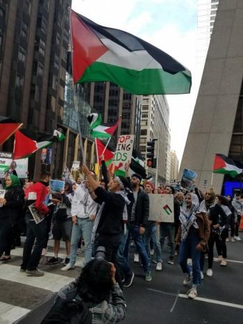 مظاهرة في شيكاغو رفضاً لنقل السفارة الأمريكية إلى القدس