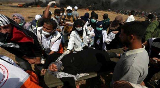 غزة: النقاط الطبية الميدانية عالجت أكثر من 18300 مصاب خلال مسيرات العودة