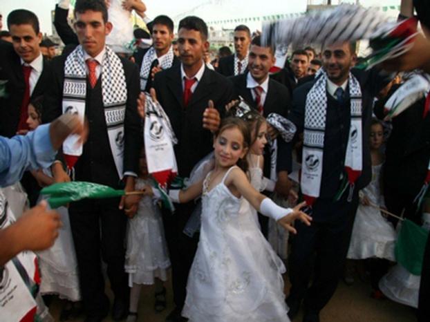 حفل زفاف جماعي لألف زوج بغزة