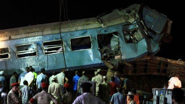 ارتفاع عدد ضحايا كارثة تصادم قطارين بالاسكندرية شمال مصر