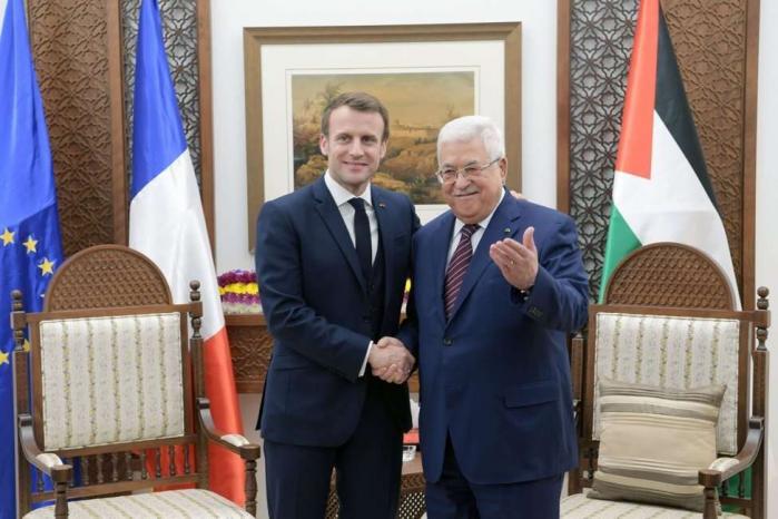 الرئيس عباس يطالب ماكرون باعتراف فرنسا بالدولة الفلسطينية