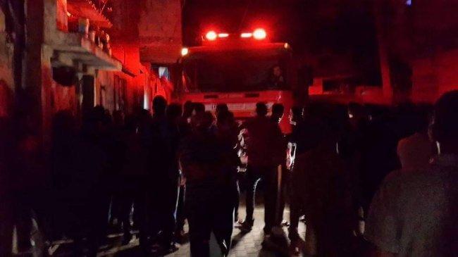 إصابة 6 مواطنين في حريق التهم منزلهم شرق غزة