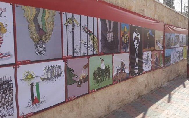 صور .. معرض" من العالم الى القدس" .. حين يفضح الفن الاحتلال للعالم