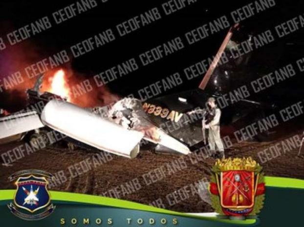 المقاتلات الفنزويلية تسقط طائرة تحمل رقما أمريكيا