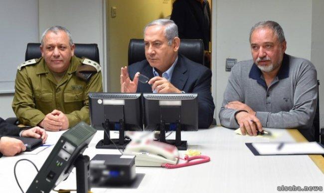 مشاورات مكثفة برئاسة نتنياهو وليبرمان بشأن التصعيد بغزة