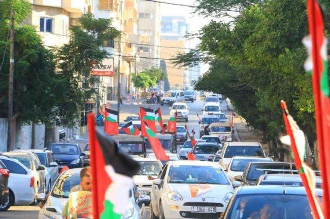 الشعبيّة بغزة تنظم مسيرة محمولة تضامناً مع بلال كايد
