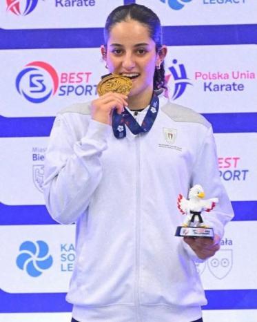 مريم بشارات تتصدر التصنيف العالمي للكاراتيه