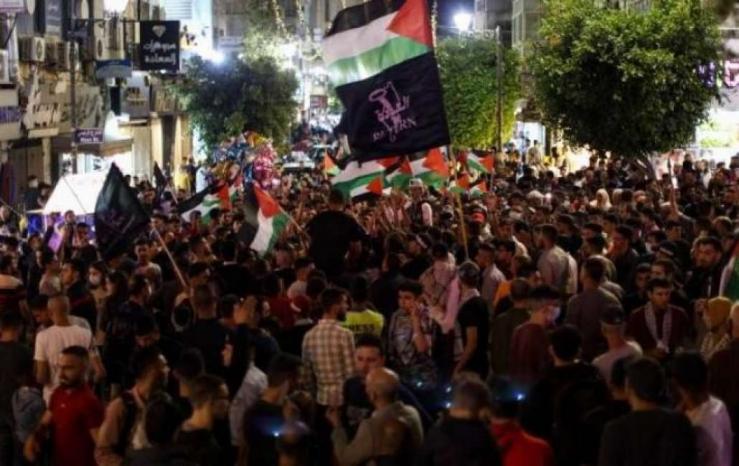 رام الله: مسيرة تنديدا بعدوان الاحتلال على قطاع غزة