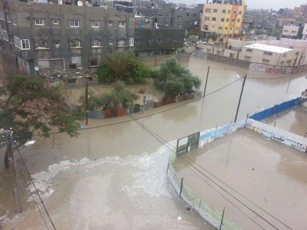 الامم المتحدة تعلن حالة الطوارئ في غزة بسبب الفيضانات