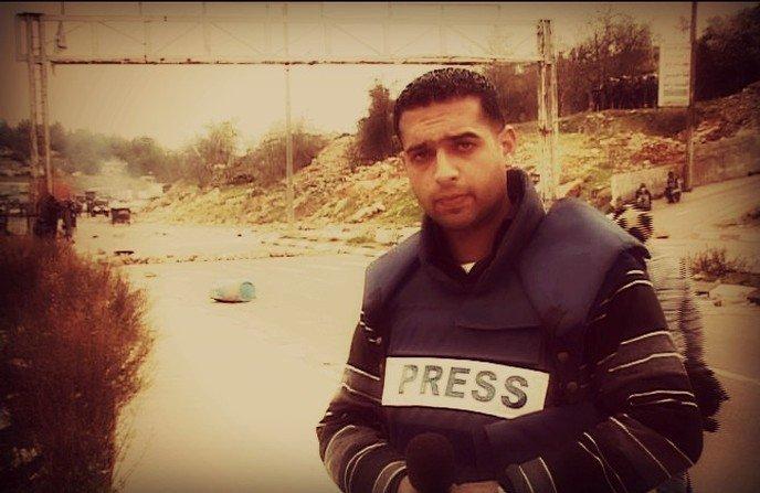 شرطة رام الله تعتدي على مراسل وطن حمزة السلايمة