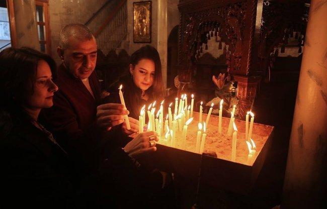 مسيحيو غزة يحتفلون بعيد الميلاد