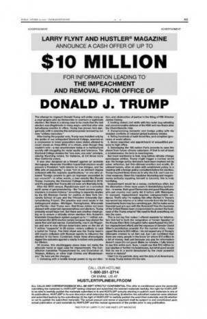 إعلان في أكبر الصحف الأميركية: 10 ملايين دولار لكل من يدلي بمعلومة تساعد في عزل ترامب