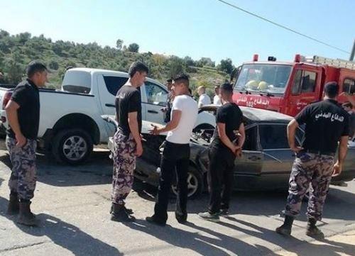 اصابة 6 مواطنين بحادث سير قرب قلقيلية