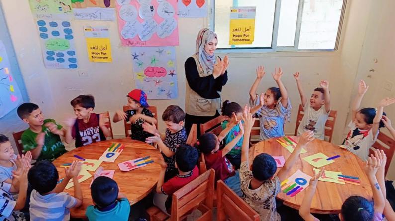 " أمل للغد": المشروع الأول في الطفولة المبكرة يحقق استجابة نفسية وتعليمية لأطفال غزة خلال الحرب . " أمل للغد": المشروع الأول في الطفولة المبكرة يحقق استجابة نفسية وتعليمية لأطفال غزة خلال الحرب .