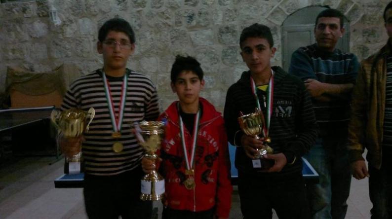 جمعية تنمية الشباب تختتم بطولة تنس الطاولة للاطفال في سبسطية