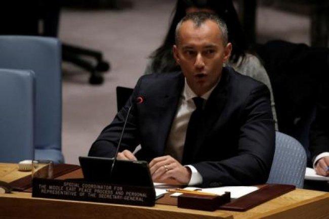 المبعوث الدولي ميلادوف يتهم اسرائيل بتجاهل قرار مجلس الامن تجاه الاستيطان