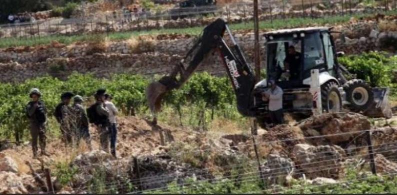 الاحتلال يسيطر على خمسة دونمات غرب بيت لحم