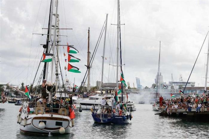 بسجن عائم.. الاحتلال يستعد لاعتراض 50 سفينة من "أسطول الصمود" بسجن عائم.. الاحتلال يستعد لاعتراض 50 سفينة من "أسطول الصمود"