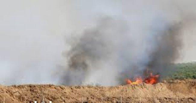 استمرار اندلاع الحرائق في مستوطنات غلاف غزة بفعل البالونات الحارقة