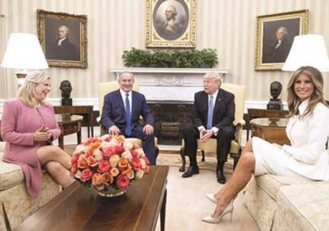 استياء إسرائيلى من تعري زوجة نتنياهو أمام ترامب