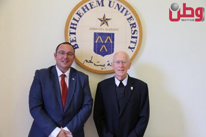 سفير مالطا في فلسطين في زيارة لجامعة بيت لحم لبحث سبل التعاون