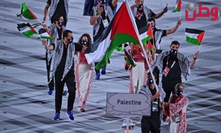 بعثة فلسطين تشارك في حفل افتتاح دورة الألعاب الأولمبية بالعاصمة اليابانية طوكيو