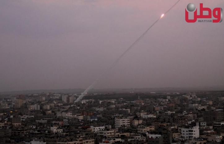 فيديو | إطلاق صاروخ من غزة على مستوطنة سديروت