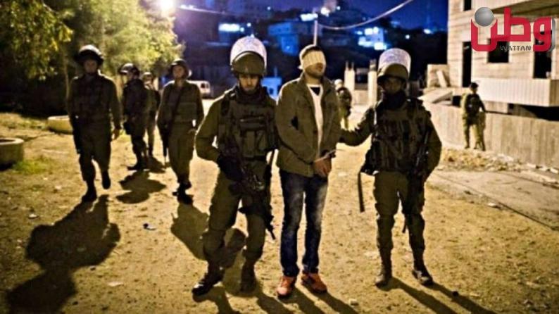 الاحتلال يعتقل 18 مواطناً من مناطق متفرقة في الضفة