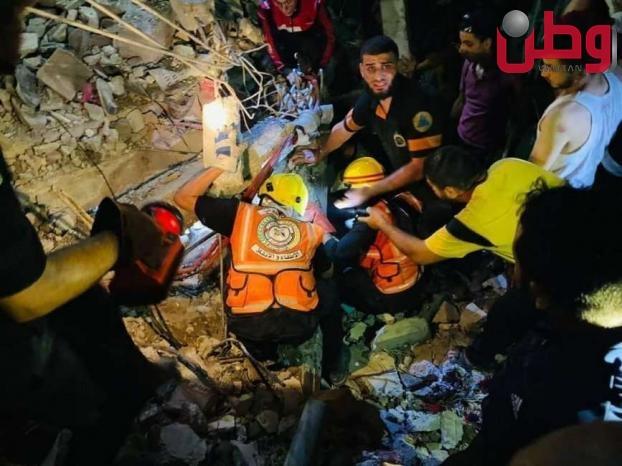 8 شهداء بمجزرة حي الشعوث في رفح