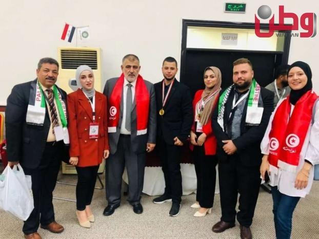 فلسطين الأولى عربيا في مسابقات الشباب العربي ببغداد فلسطين الأولى عربيا في مسابقات الشباب العربي ببغداد