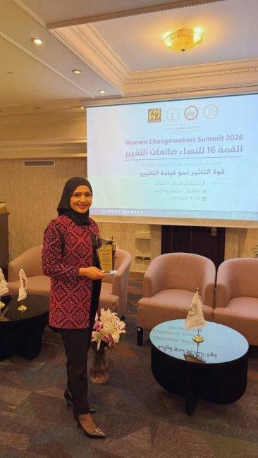 الإعلامية براء عماد تتوج بالوسام الماسي لصانعات التغيير لعام 2026 في إسطنبول