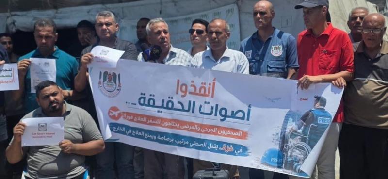 نقابة الصحفيين: الصحفيون المرضى والمصابون في قطاع غزة بحاجة إلى الإجلاء الطبي للعلاج