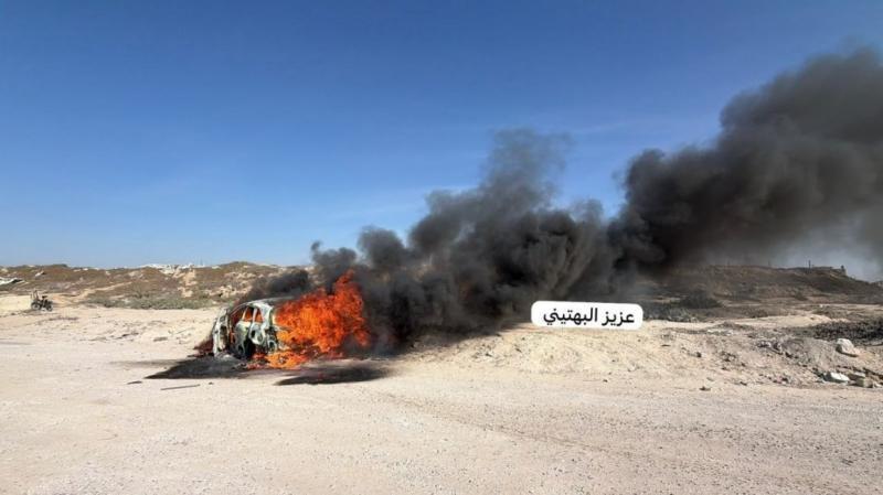 شهيد وإصابات إثر قصف الاحتلال مركبة في غزة